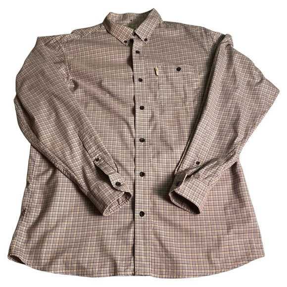 Bob Timberlake Purple White and Gold Long Sleeve Button Down, L - Picture 1 of 8